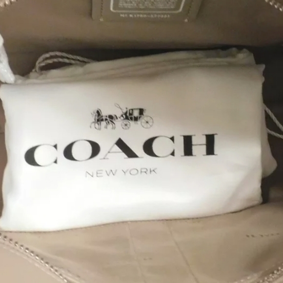 COACH SET SIGNATURE LEATHER Shoulder Purse Bag + - Picture 6 of 13